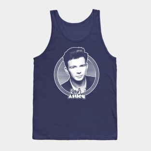 Rick Astley 80s Aesthetic Tribute Design Tank Top